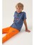 %100 Pamuk Kısa Kol Erkek Çocuk Pijama Takım 3366 2