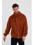 Kahverengi Erkek Hırkası, Fermuarlı Hırka, Peluş Hırka, Oversize Hırka 3