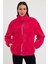 Fuşya Kadın Hırkası, Fermuarlı Hırka, Oversize Hırka, Peluş Hırka 3