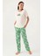 Yumuşak Dokulu Kısa Kol Kadın Pijama Takım 8804 1