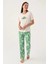 Yumuşak Dokulu Kısa Kol Kadın Pijama Takım 8804 2