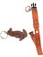 Köpek kolyesi hakiki deri minik ırk turuncu metal zımbalı genişlik:1,5cm boyun ölçüsü:14-26cm ayarlamalı dog collar K1-11TU 1