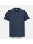 Tipped Pique Short Sleeve Polo Dark Sapphıre Erkek T-Shirt 5