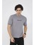 Unisex Bisiklet Yaka Slim Fit T-Shirt- Gri 2