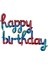 Folyo Balon Happy Birthday Yazılı El Yazılı Helyum Balon 1