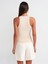 30997 Halter Yaka Top-Bej Melanj 2