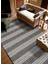 Ely E2552Y Antrasit Hasır Dokulutozsuz Havsız Özel Ölçü Antre Mutfak Balkon Salon Halı Kilim Yolluk 1