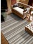 Ely E2551Y Mavi Hasır Dokulutozsuz Havsız Özel Ölçü Antre Mutfak Balkon Salon Halı Kilim Yolluk 1