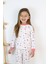 Harika Kids Kız Çocuk Interlok Kumaş Örme Basic Baskılı Pijama Takımı 5