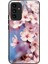 Samsung Galaxy A15 4g/5g Kılıf Desenli Tasarımlı Şeftali Çiçeği Temperli Cam Telefon Kapağı (Yurt Dışından) 1