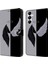 Samsung Galaxy A55 5g Cep Telefonu Kılıfı Baskılı 3D Desen Standlı Deri Kılıf-Siyah/beyaz Kanatlar (Yurt Dışından) 1