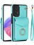Samsung Galaxy M32 5g Kapak Deri + Tpu Akordeon Kart Çantası Cep Telefonu Kılıfı Kickstand-Nane Yeşili Için (Yurt Dışından) 1
