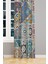 Mosque Tiles 4 Desenli Süet Oturma Odası Salon Fon Perde Baskılı Ekstrafor Büzgü Tek Kanat PRD-1087 2