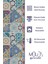 Mosque Tiles 4 Desenli Süet Oturma Odası Salon Fon Perde Baskılı Ekstrafor Büzgü Tek Kanat PRD-1087 5