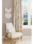 Xero Floral 2 Desenli Süet Oturma Odası Salon Fon Perde Baskılı Ekstrafor Büzgü Tek Kanat PRD-1080 1