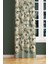 Green Flower 1 Desenli Süet Oturma Odası Salon Fon Perde Baskılı Ekstrafor Büzgü Tek Kanat PRD-1037 1