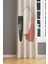 Soft Oval Desenli Süet Oturma Odası Salon Fon Perde Baskılı Ekstrafor Büzgü Tek Kanat PRD-1111 2