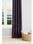Wave Fuchsia Desenli Süet Oturma Odası Salon Fon Perde Ekstrafor Büzgü Tek Kanat PRD-1097 1