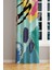 Brush Art 1 Desenli Süet Oturma Odası, Salon Fon Perde Baskılı Ekstrafor Büzgü Tek Kanat PRD-1003 2