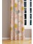 Xero Floral 1 Desenli Süet Oturma Odası Salon Fon Perde Baskılı Ekstrafor Büzgü Tek Kanat PRD-1081 1