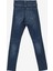 Normal Bel Skinny Paça Skinny Fit Indigo Kadın Denim Pantolon I- 2