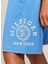 Lastikli Bel Normal Mavi Erkek Şort Th Logo Sweatshorts 3