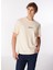 Yuvarlak Yaka Krem Erkek T-Shirt Jorlafayette Emb Tee Ss Crew Neck 3