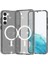 Samsung Galaxy S24+ Manyetik Işıltılı Toz Çizilmeye Dayanıklı Sert Pc+Tpu Telefon Kılıfı (Yurt Dışından) 1