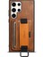 Samsung Galaxy S24 Ultra Bant Döngü Tutucu Kickstand Koruyucu Kahverengi Telefon Kılıfı (Yurt Dışından) 2