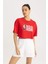 Fit NBA Wordmark Oversize Fit Bisiklet Yaka Kısa Kollu Crop Tişört B9975AX24SM 2