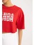 Fit NBA Wordmark Oversize Fit Bisiklet Yaka Kısa Kollu Crop Tişört B9975AX24SM 3