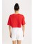 Fit NBA Wordmark Oversize Fit Bisiklet Yaka Kısa Kollu Crop Tişört B9975AX24SM 4