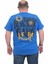 Mocgrande Erkek Büyük Beden Sıfır Yaka T-Shirt Gang 24132 Saks 1