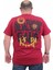 Mocgrande Erkek Büyük Beden Sıfır Yaka T-Shirt Gang 24132 Bordo 1