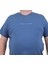 Mocgrande Erkek Büyük Beden Sıfır Yaka Tişört Rich 24134 Indıgo 3