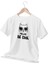 Meow Be Cool Sevimli Havalı Kedi Baskılı Eğlenceli Hediyelik Beyaz T-Shirt 1