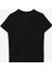 Siyah Erkek Çocuk Bisiklet Yaka Oversized Baskılı T-Shirt C4SB-TST4035 2