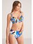 Ayarlanabilir Askılı Kaplı Telli Cilda Renkli Desenli Toparlayıcı Bikini Takımı 1