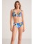Ayarlanabilir Askılı Kaplı Telli Cilda Renkli Desenli Toparlayıcı Bikini Takımı 2