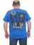 Erkek Büyük Beden Sıfır Yaka T-Shirt Gang 24132 Saks 2