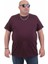 Erkek Büyük Beden Sıfır Yaka T-Shirt Rich 24134 Murdum 2
