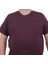 Erkek Büyük Beden Sıfır Yaka T-Shirt Rich 24134 Murdum 3