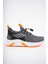 507-24 Triko Sneaker Erkek Çocuk Ayakkabı Füme Oranj 31-35 1