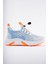 507-24 Triko Sneaker Kız Çocuk Ayakkabı Beyaz Oranj 31-35 1