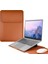 13-Inç Pu Deri Laptop Çantası Ayarlanabilir Standlı Dizüstü Bilgisayar Kılıfı-Kahverengi (Yurt Dışından) 1