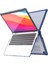 MacBook Air 13 Inç (2018) A1932/(2020) A2337 M1 A2179 Darbeye Dayanıklı Pc + Tpu Kapak Anti-Drop Laptop Kılıfı-Lacivert (Yurt Dışından) 1
