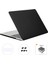 MacBook Pro 13 Inç Için Touch Bar'lı (2020) A2251/A2289/A2338 (Abd Versiyonu) 3'ü 1 Arada Sert Dizüstü Bilgisayar Kılıfı + Tpu Klavye Kapağı + Toz Geçirmez Fiş-Siyah (Yurt Dışından) 1