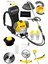 Alman 16 Hp Tam Profesyonel Sırt Tipi Benzinli Tırpan Ot Çalı Çim Biçme Makinesi + Canavar Başlık 1