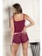 Devore Transparan Atlet, Boxer Takım Bordo (BRF31833) 2