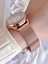Hasır Kordonlu Rose Gold Kararmaz Renk Atmaz 3 Atm Özel Tasarım Kadın Kol Saat 21152CWT-C 3